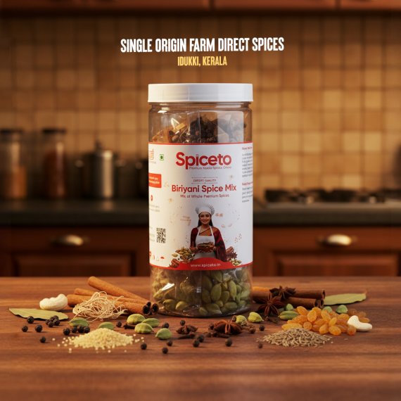 Spiceto Garam Masala Whole Spices  150g | Biryani Whole Spice Mix | All-in-One Kit with Separately Packed Cardamom, Pepper, Cinnamon, Clove,Javitri, Cumin Seed, Bay Leaf, Couscous,Star Anise | Includes Premium Golden Raisins & Broken Cashew Nuts | Authentic Shahi Khada Masala for Dum Biryani