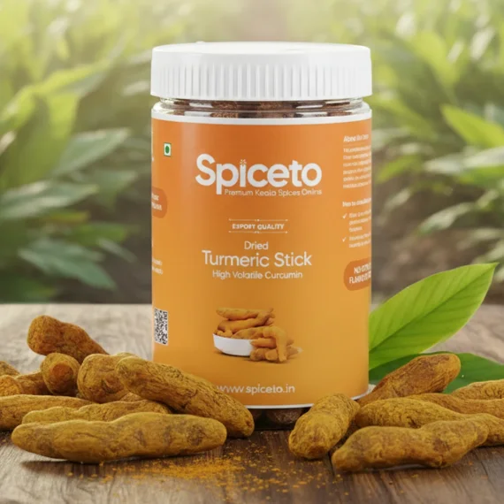 Spiceto Dry Turmeric Whole ( Haldi ) 200 g | Natural, No added Flavours or Colours | High Curcumin content | Immunity Booster | Kitchen must haves