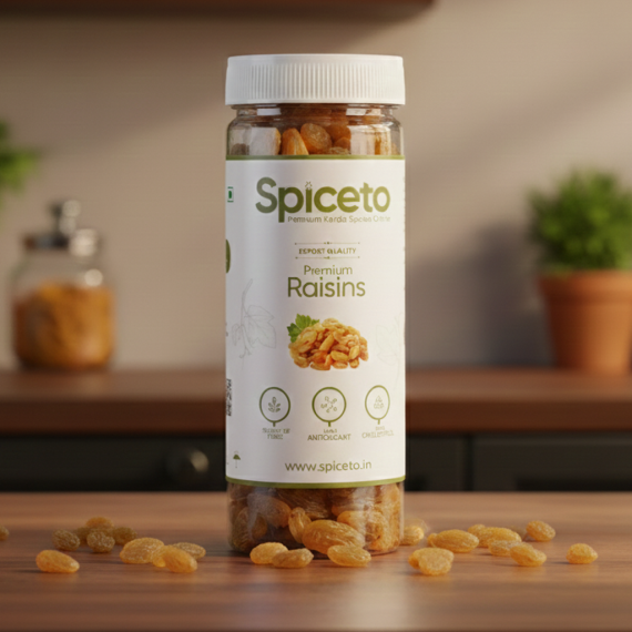 Premium Seedless Green Raisins 200g |  Sweet Kismis | Cleaned Washed & Dried | Ready to eat | Fruity dried Grapes