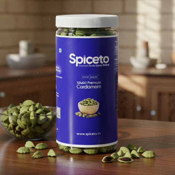 Spiceto Whole Green Cardamom 300g | Farmer-Direct from Idukki | Aroma Locked Packaging | Free from Artificial Colors, Preservatives