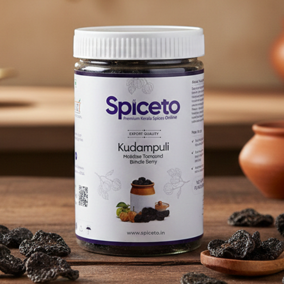 Home Made Kerala Kudampuli 200g | Malabar Tamarind | Natural, Cleaned, Sun dried then Smoked | Kodukka Puli Sourced from Idukki, Kerala