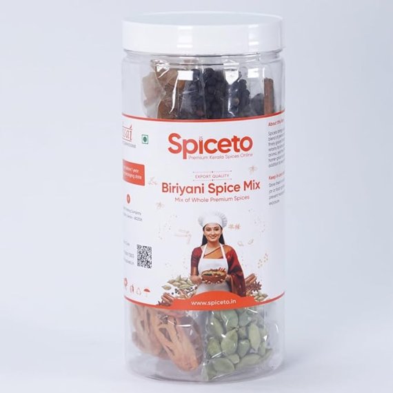 Spiceto Garam Masala Whole Spices  150g | Biryani Whole Spice Mix | All-in-One Kit with Separately Packed Cardamom, Pepper, Cinnamon, Clove,Javitri, Cumin Seed, Bay Leaf, Couscous,Star Anise | Includes Premium Golden Raisins & Broken Cashew Nuts | Authentic Shahi Khada Masala for Dum Biryani