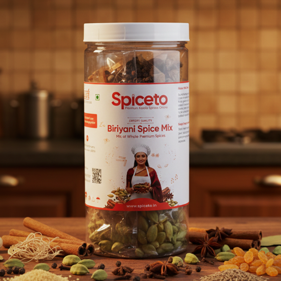 Spiceto Garam Masala Whole Spices  150g | Biryani Whole Spice Mix | All-in-One Kit with Separately Packed Cardamom, Pepper, Cinnamon, Clove,Javitri, Cumin Seed, Bay Leaf, Couscous,Star Anise | Includes Premium Golden Raisins & Broken Cashew Nuts | Authentic Shahi Khada Masala for Dum Biryani