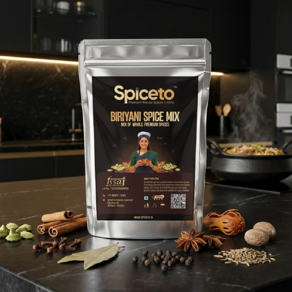Spiceto 100g Biryani Whole Spice Mix | Khada Garam Masala | 3 Individually Sealed Packets  |  8 Authentic Whole Spices